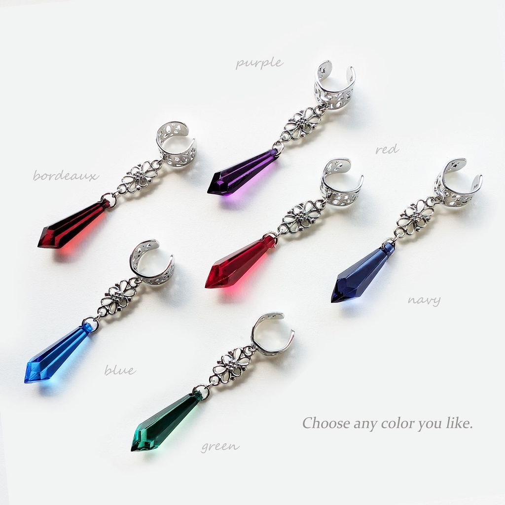 〈6色から選べる〉シャンデリア◇イヤーカフ