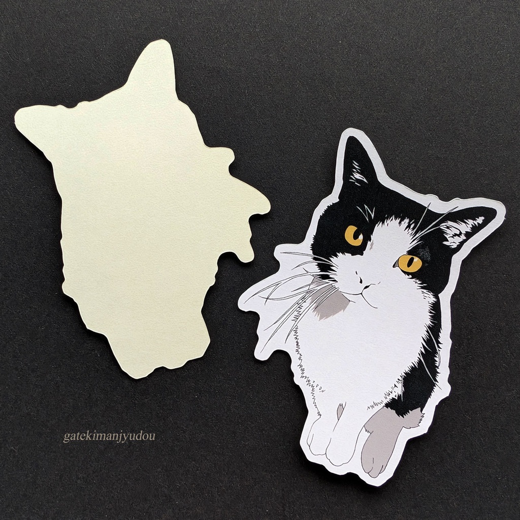 はちわれ猫シール