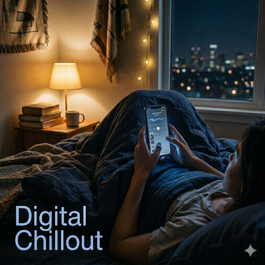 【商用OK/ループ】Digital Chillout｜休日の夜・スマホ時間に溶けるチルBGM