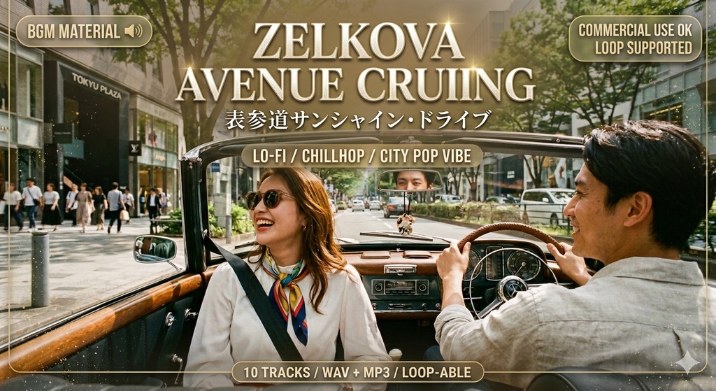 【商用利用可/ループ対応】表参道サンシャイン・ドライブ - お洒落なアーバンポップBGM