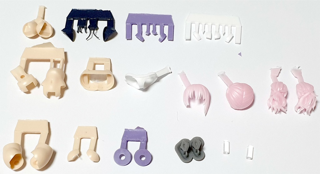 スマートbody ストライプ水着(ASRA忍者/弓兵)改造パーツセット