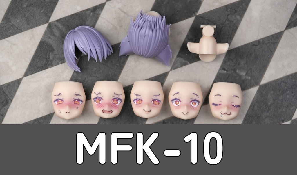 [MFK-10] フェイスパーツセット (カラープリント 完成品)