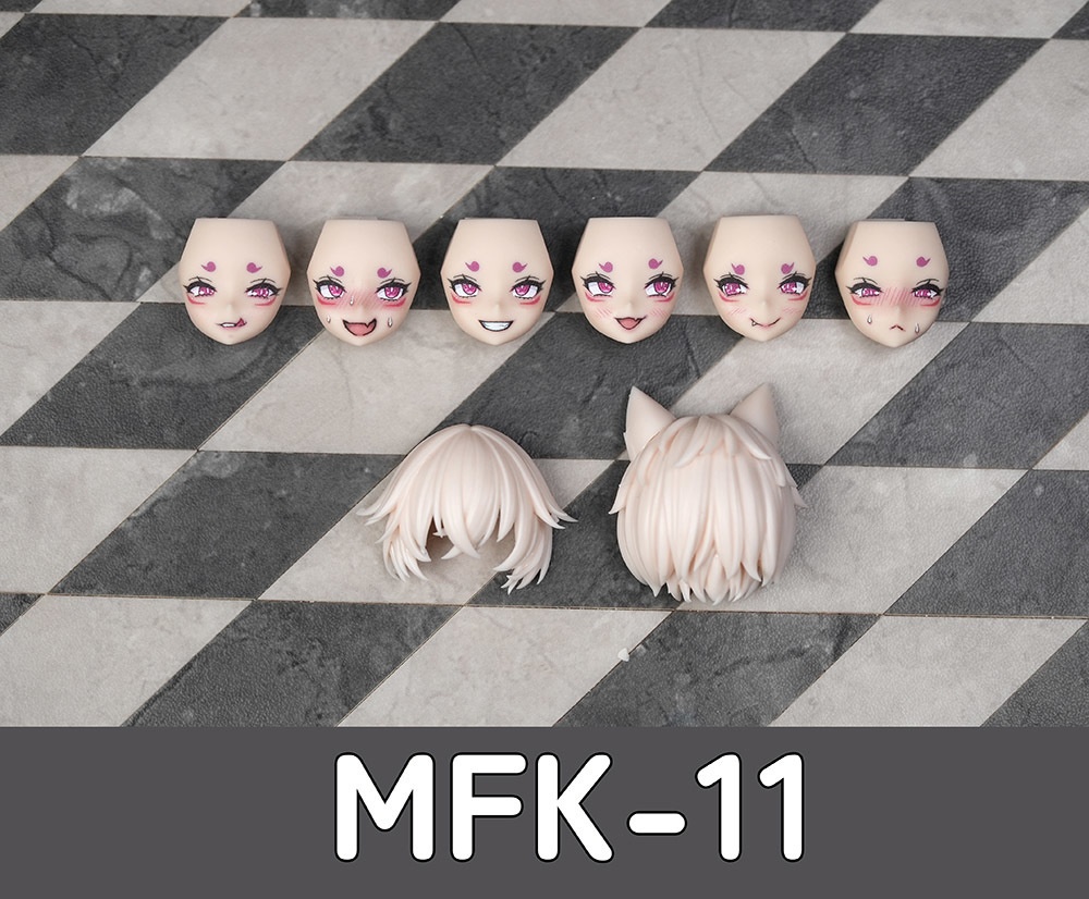 [MFK-11] フェイスパーツセット (カラープリント 完成品)