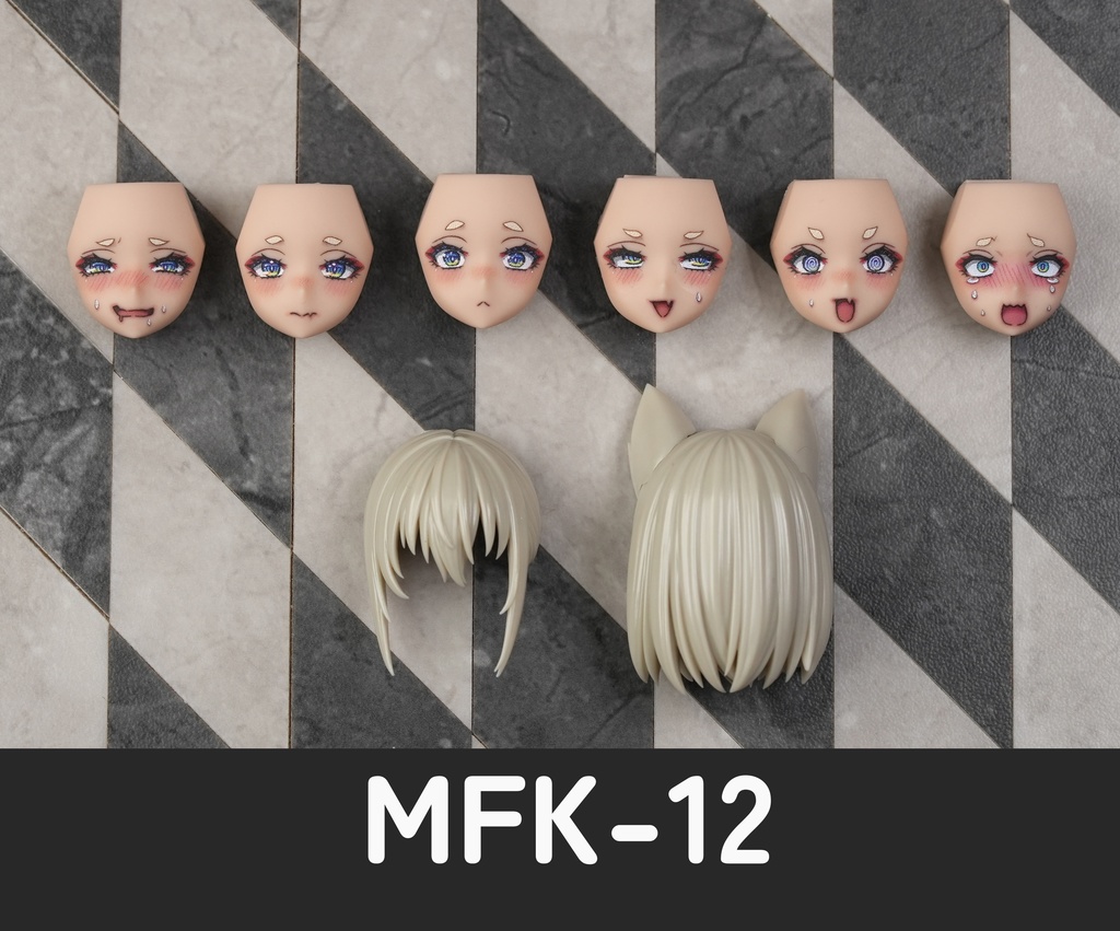 [MFK-12] フェイスパーツセット (カラープリント 完成品)
