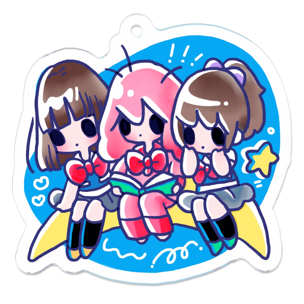 アクリルキーホルダー*ゆめしかちゃん「ほんよみ」