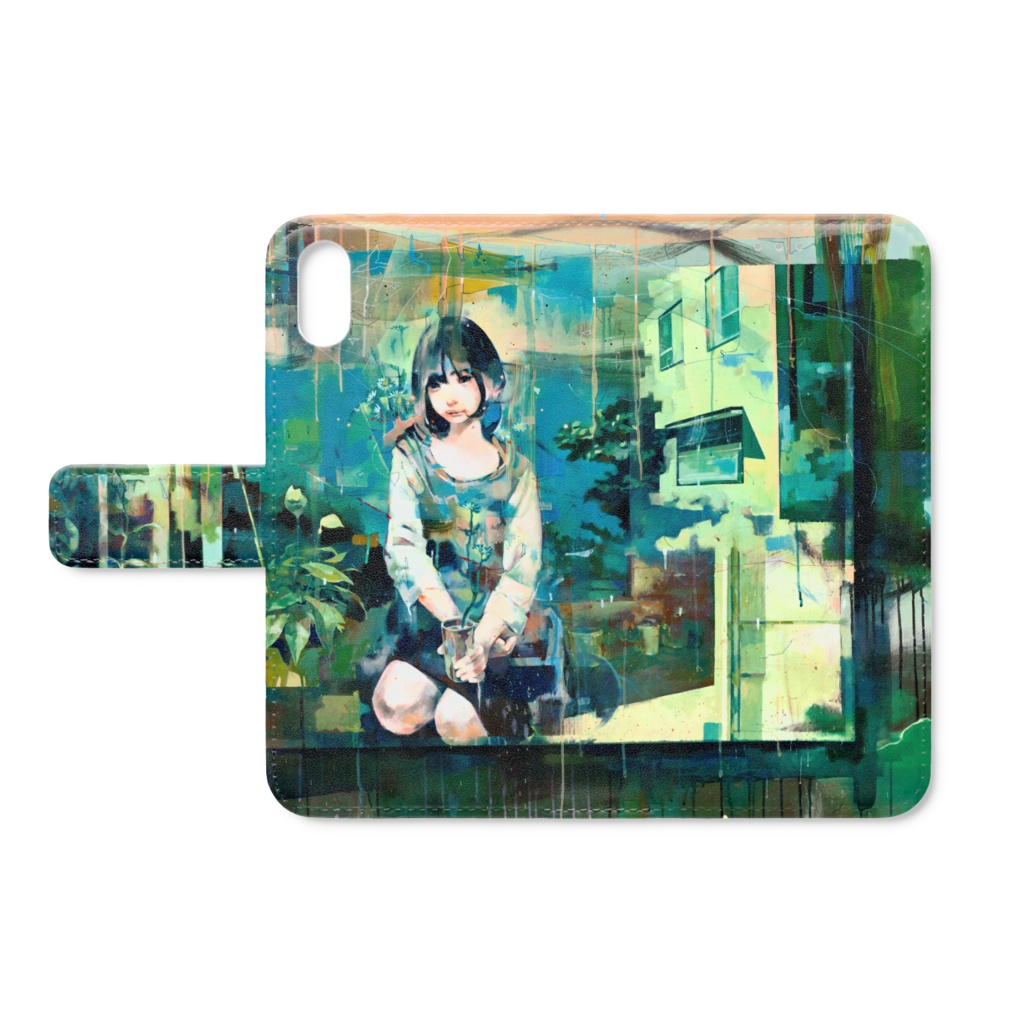 「昼間に宿る」手帳型iPhoneケース - サイズ色々