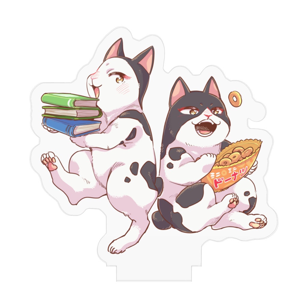 5匹のできるネコ（あずき、ウシマル）