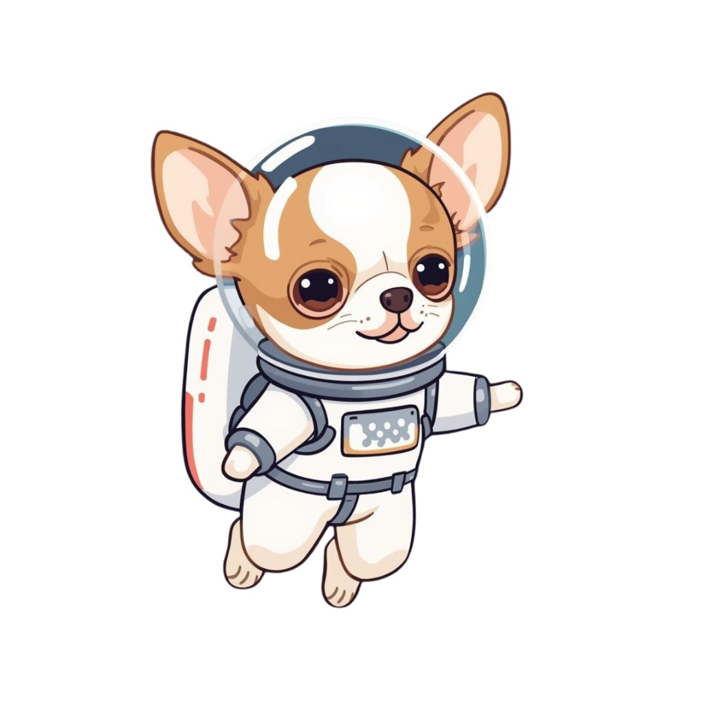 🐾 チワワのコミカルで可愛いクリップアート(全12種類・PNG形式) 🐾