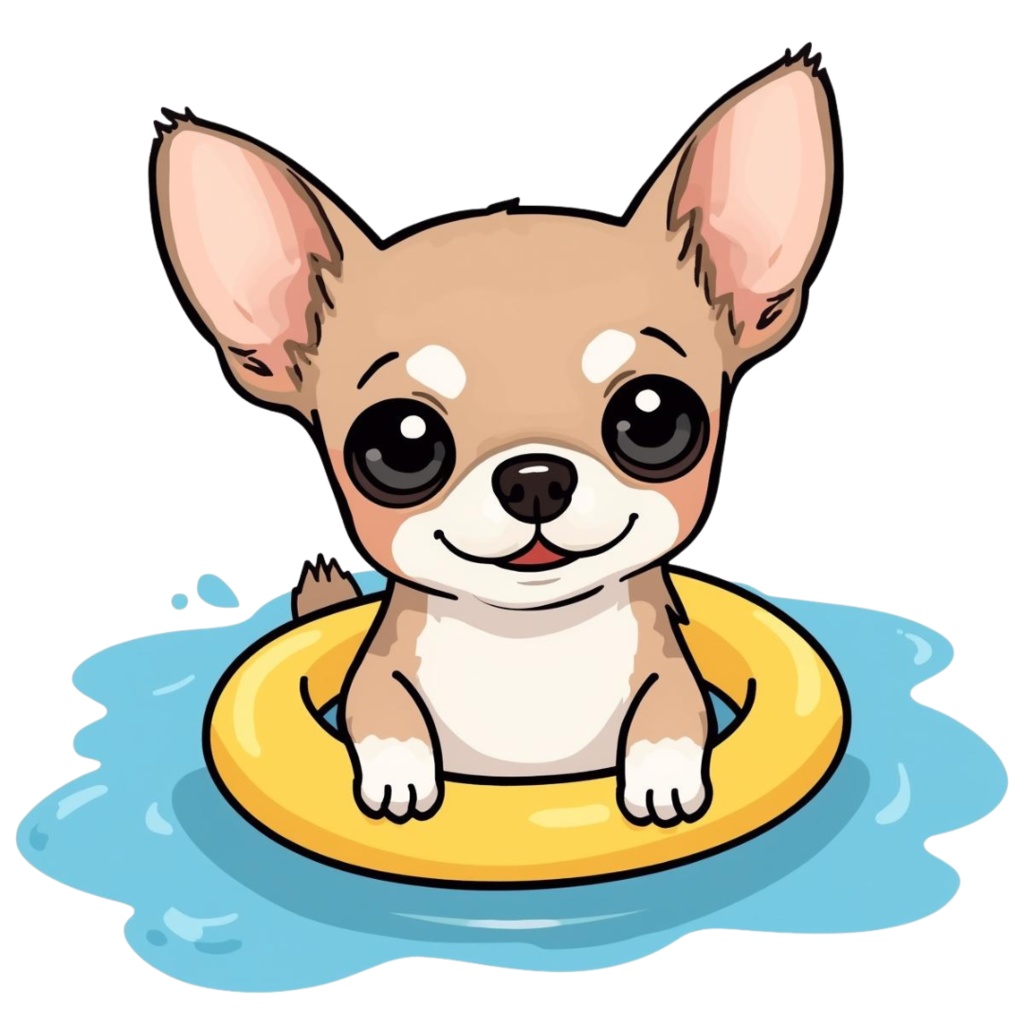 🐾 チワワのコミカルで可愛いクリップアート(全12種類・PNG形式) 🐾