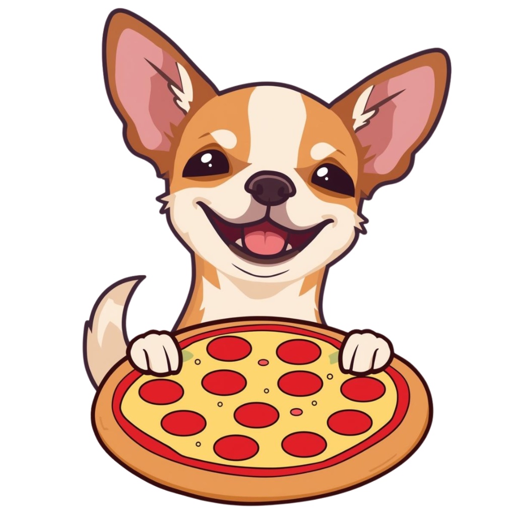 🐾 チワワのコミカルで可愛いクリップアート(全12種類・PNG形式) 🐾