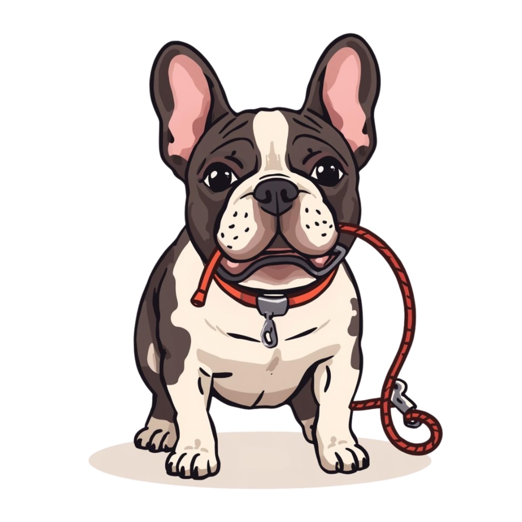 🐾 フレンチブルドッグの日常シリーズ・フラットイラスト風クリップアート(全12種類・PNG形式・背景透過)🐾