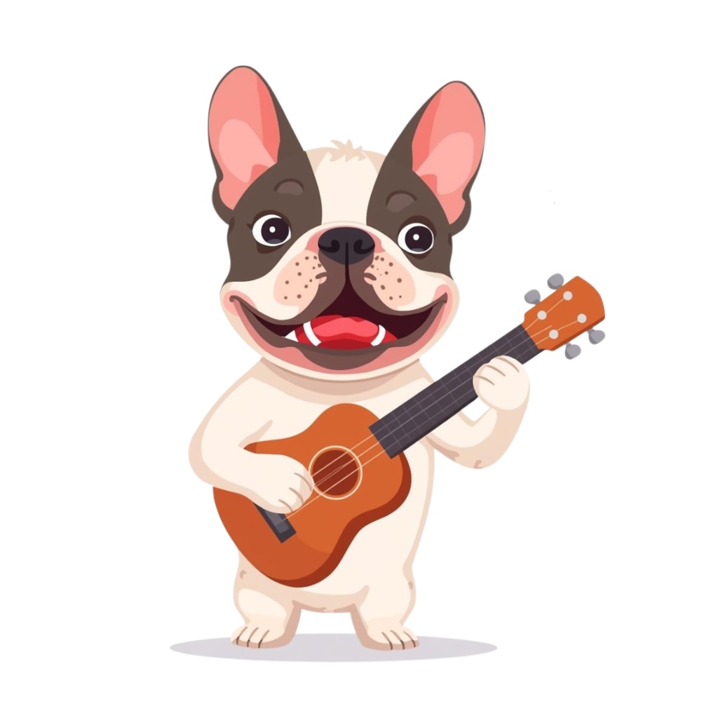 🐾フレンチブルドッグ擬人化シリーズ・フラットイラスト風クリップアート(全12種類・PNG形式・背景透過)🐾