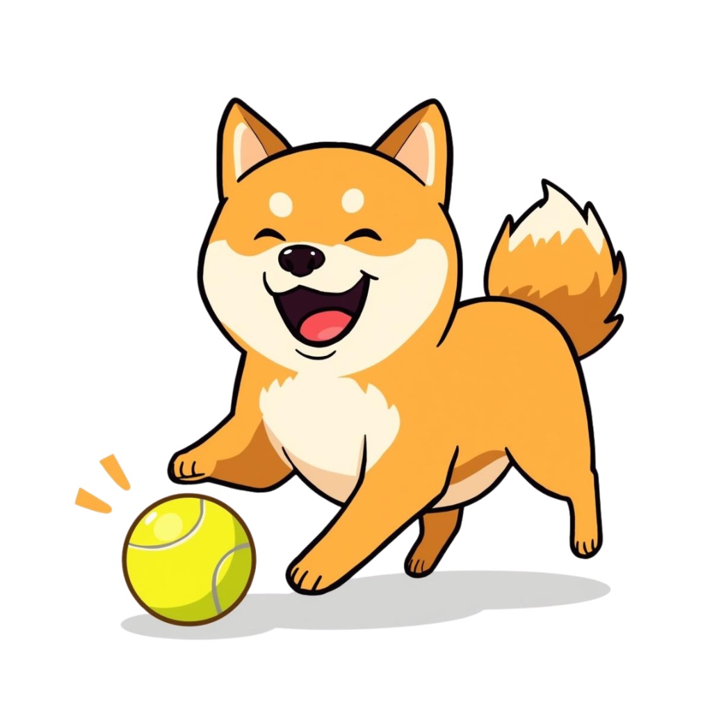 🐾 柴犬の日常シリーズ・フラットイラスト風クリップアート(全12種類・PNG形式・背景透過)🐾