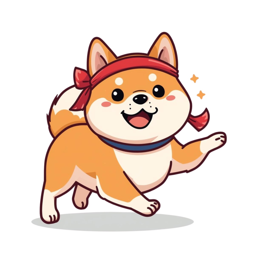 🐾 柴犬の日常シリーズ・フラットイラスト風クリップアート(全12種類・PNG形式・背景透過)🐾