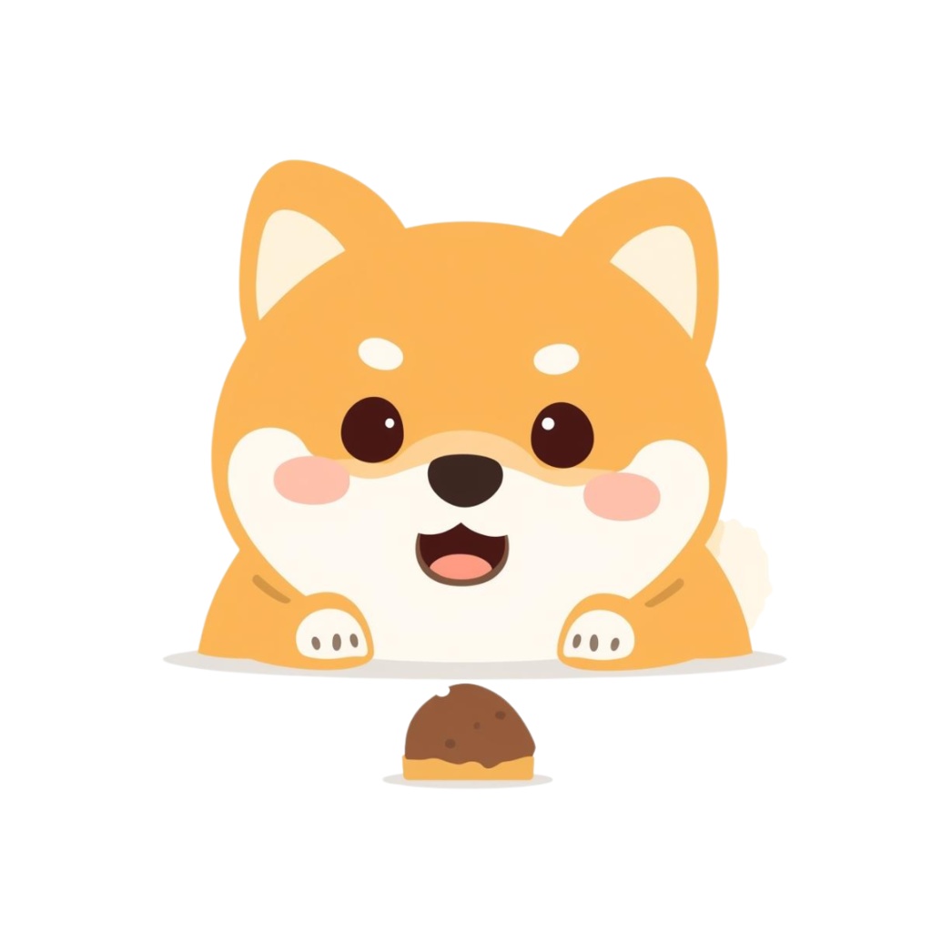 🐾 柴犬の日常シリーズ・フラットイラスト風クリップアート(全12種類・PNG形式・背景透過)🐾