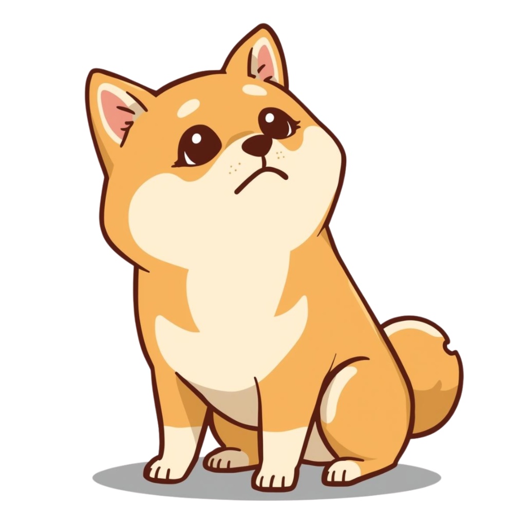 🐾 柴犬の日常シリーズ・フラットイラスト風クリップアート(全12種類・PNG形式・背景透過)🐾