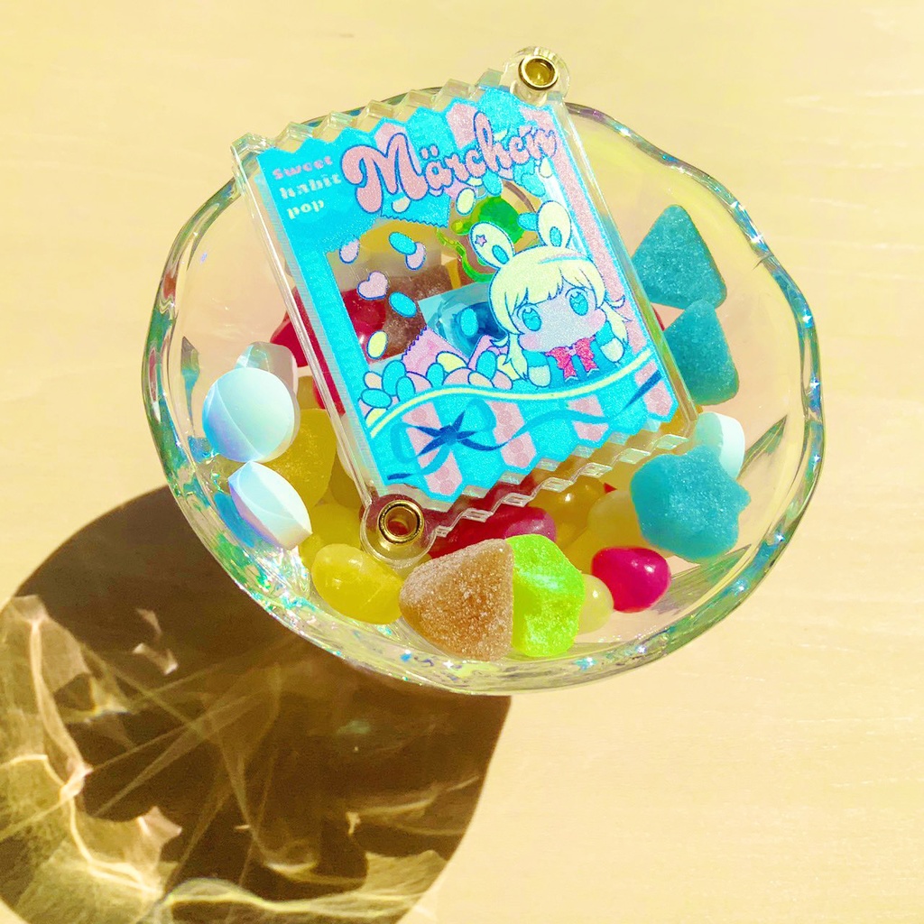 Bonapeteli シャカシャカアクリルキーホルダー