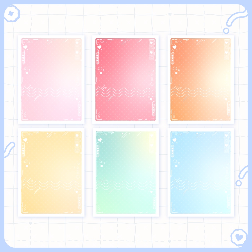 【フリー素材】ハートかわいい背景画像/おはようVTuber