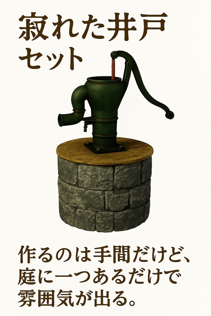 寂れた井戸セット