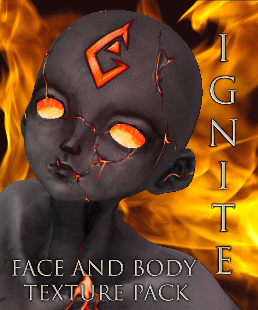 [Vroid] Ignite Face and Body Texture Pack