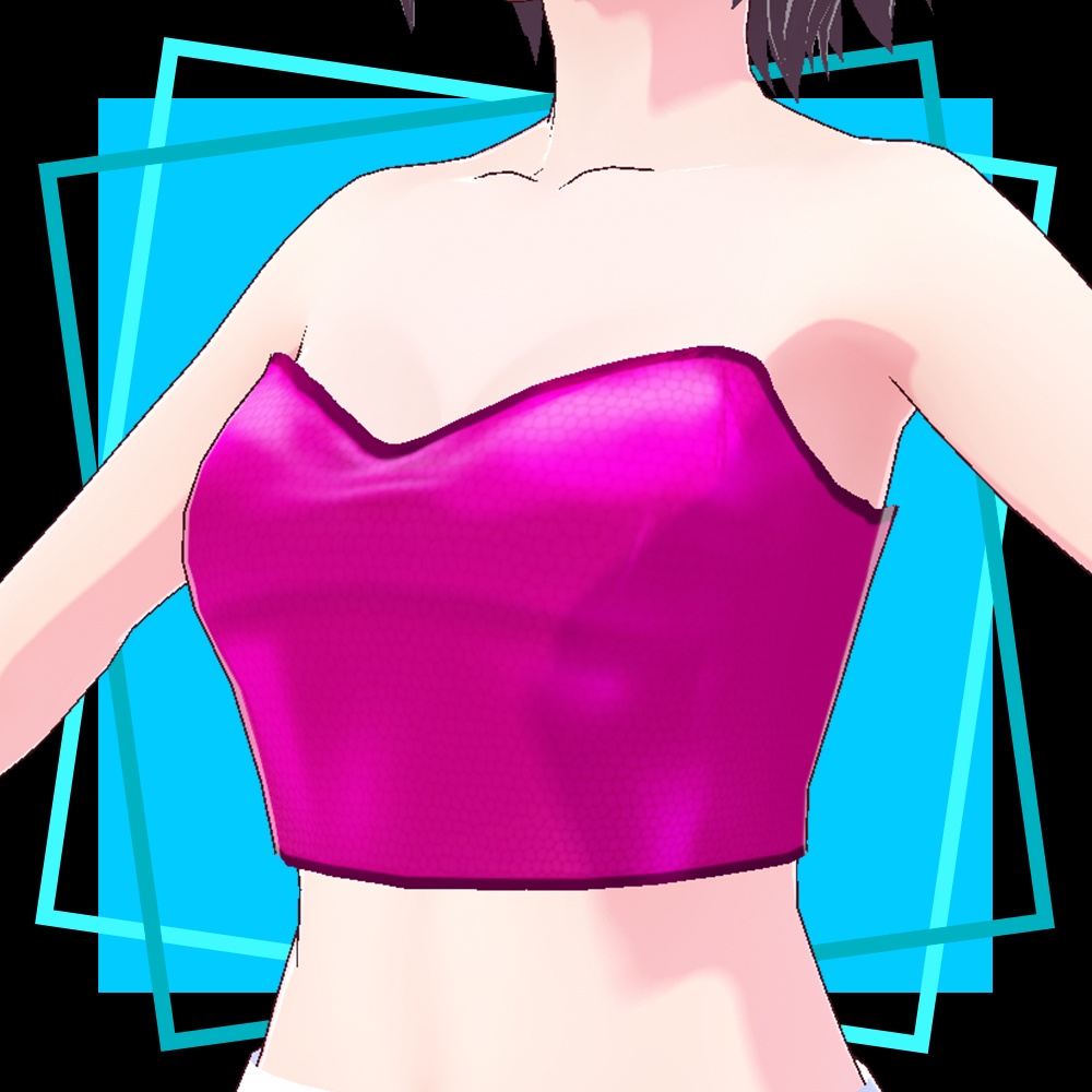 [VRoid] Pink Leather Top