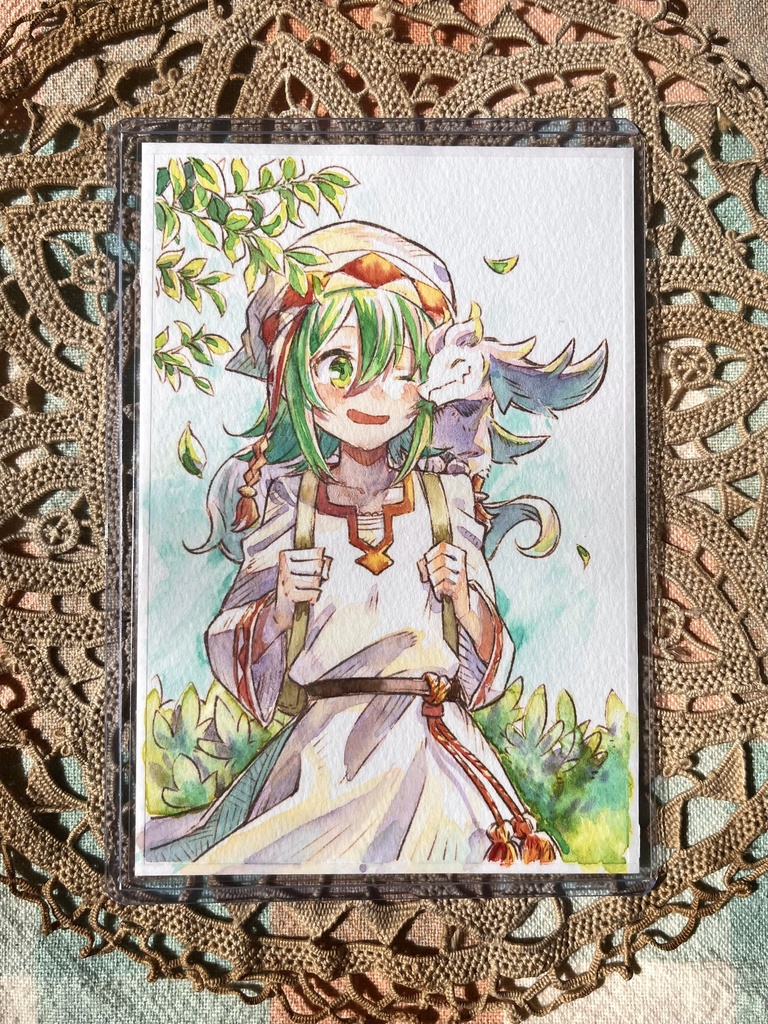 透明水彩原画(ハガキサイズ)