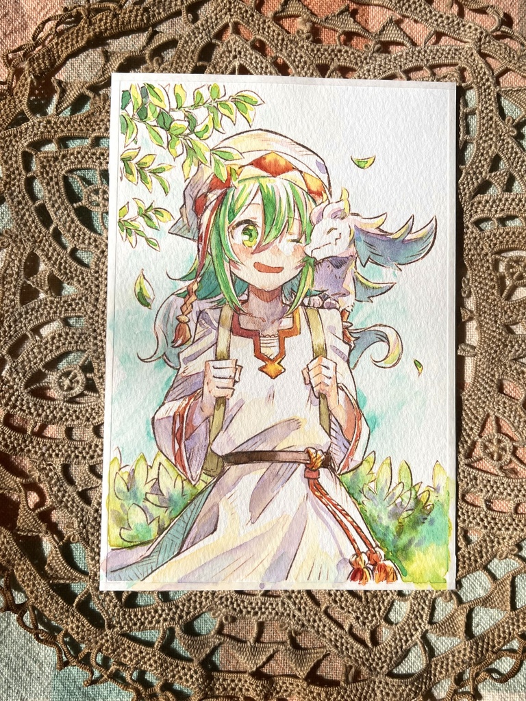 透明水彩原画(ハガキサイズ)