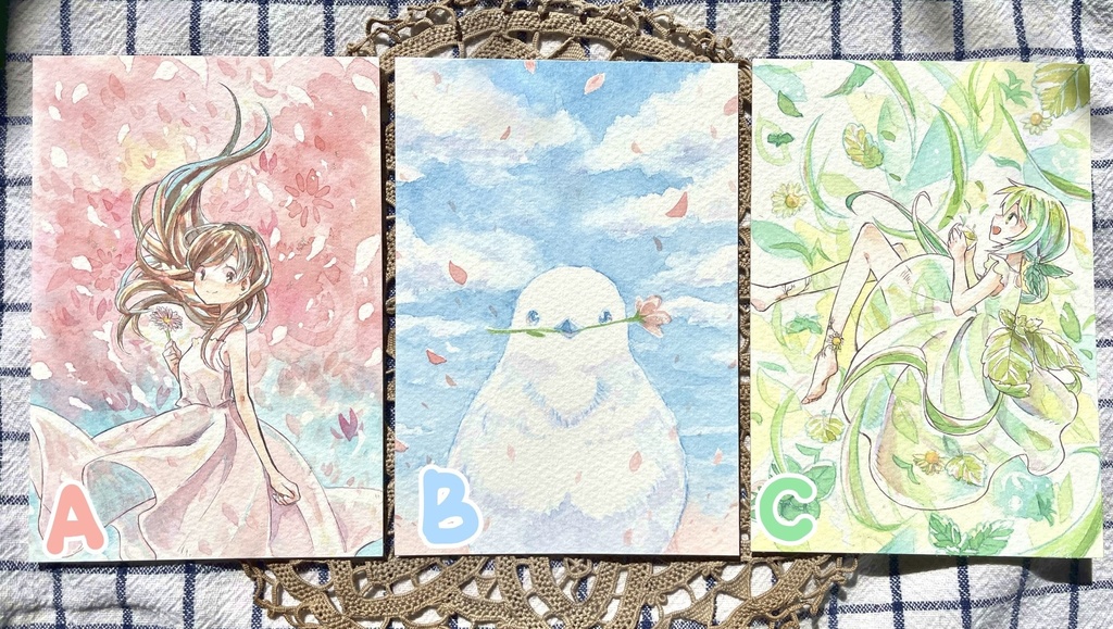 【3月21日20:00~通販開始】透明水彩原画