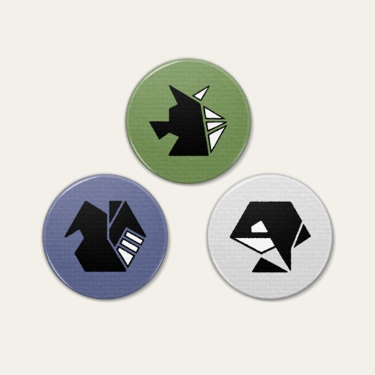 【軍人F曰く】軍人っこ所属マーク缶バッジ【オリジナル】