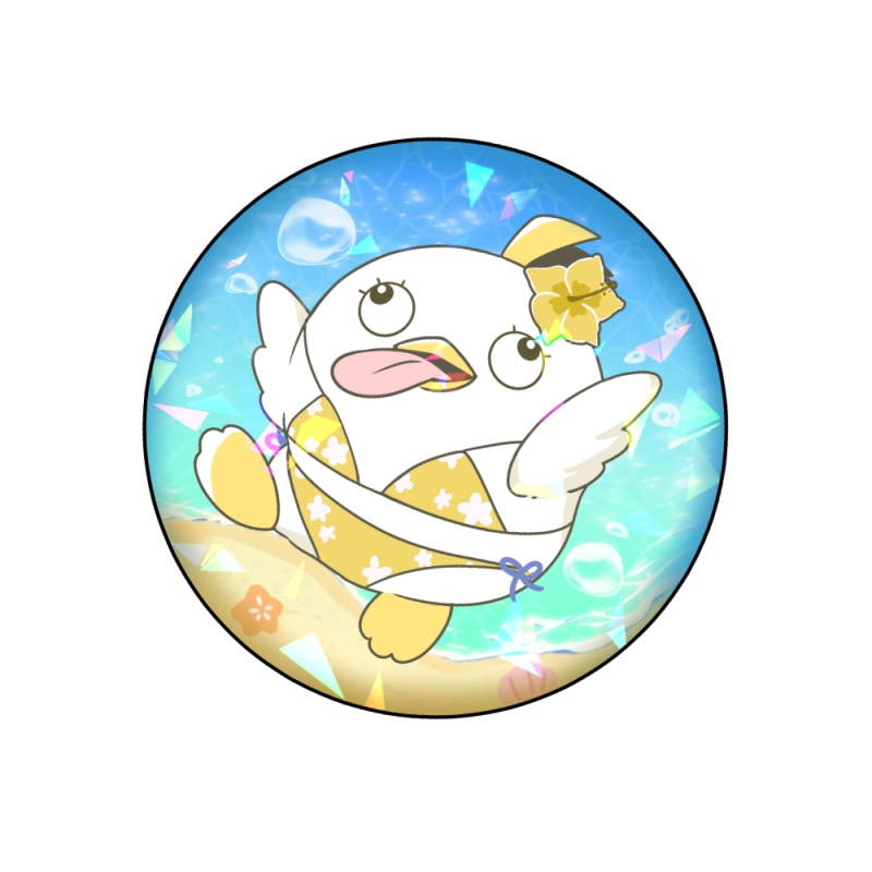 ペロロ水着缶バッチ