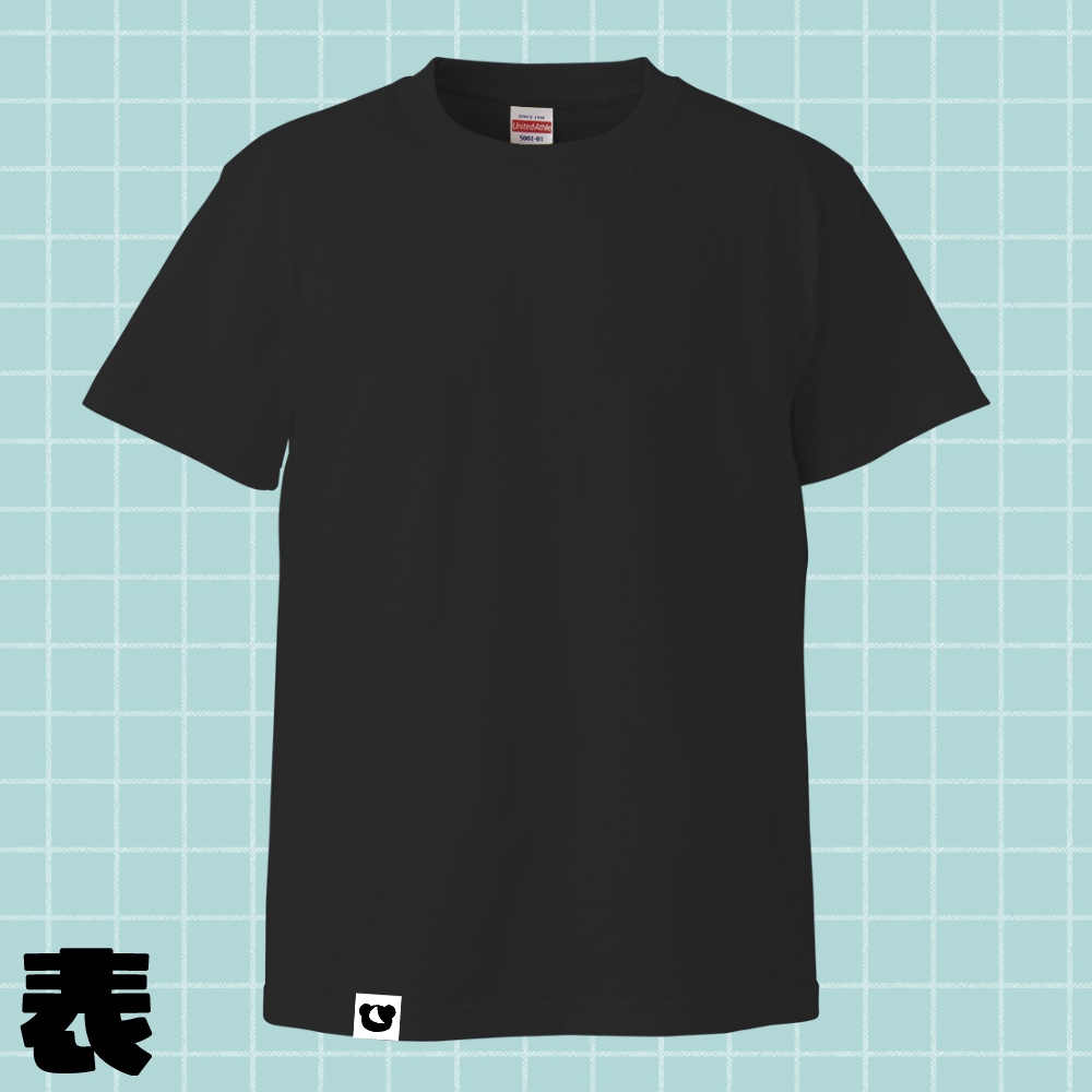 バナTシャツ半袖【黒】