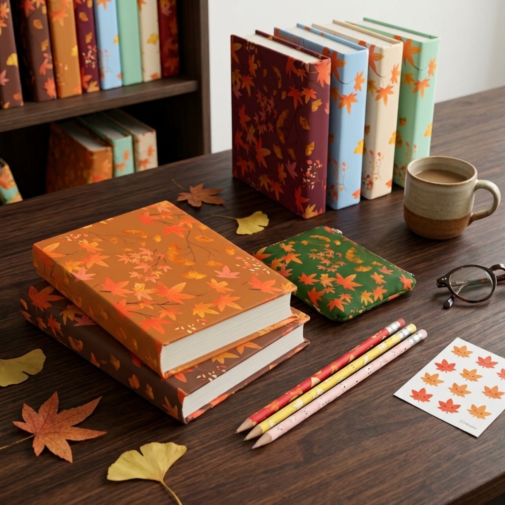 秋用 紅葉柄🍁 15色90種類セット【スマホサイズ・A4印刷用付き/商用利用可/シームレスパターン】