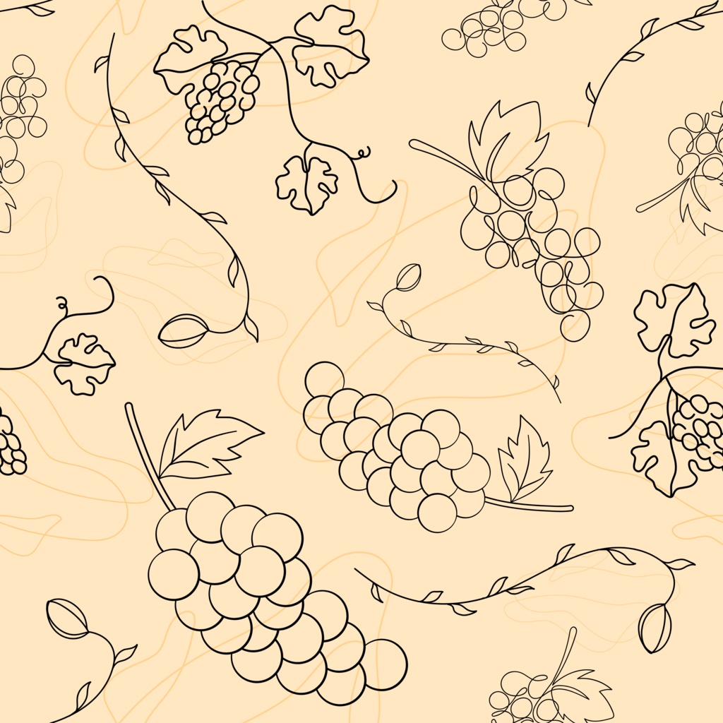 実りの秋!葡萄柄🍇 12色72種類セット【スマホサイズ・A4印刷用付き/商用利用可/シームレスパターン】
