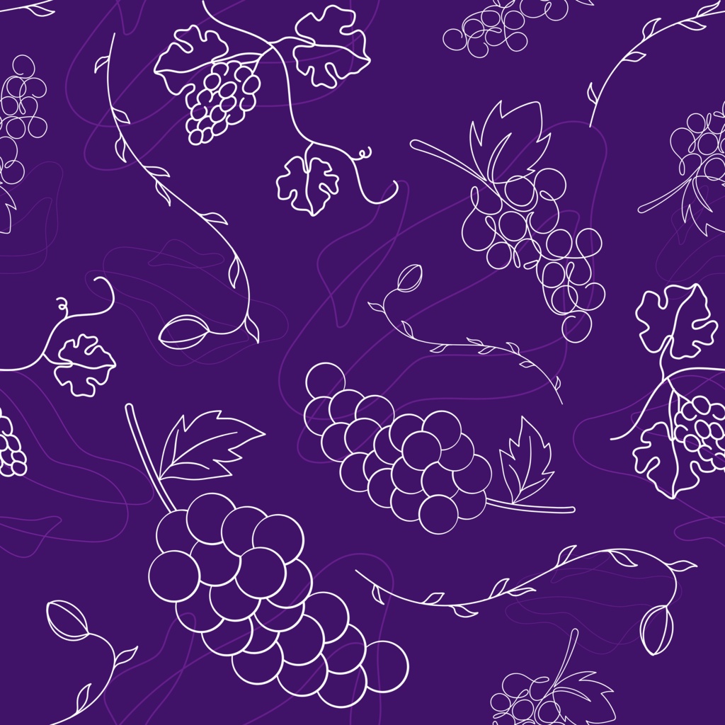 実りの秋!葡萄柄🍇 12色72種類セット【スマホサイズ・A4印刷用付き/商用利用可/シームレスパターン】