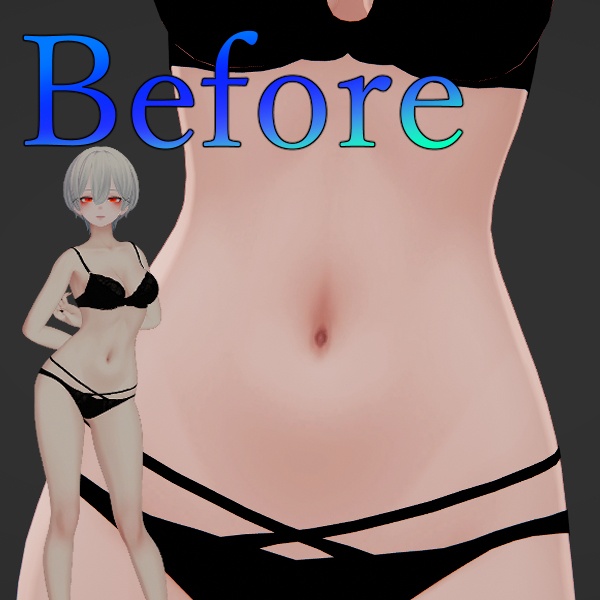 【森羅対応】引き締まった腹筋テクスチャ(9/13:Ver.2.0更新)