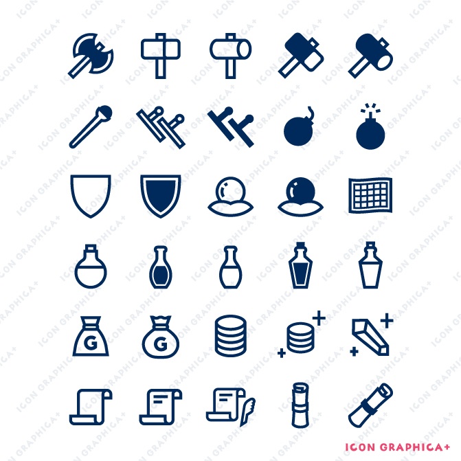 RPGアイテムアイコンセット【無料サンプルあり】