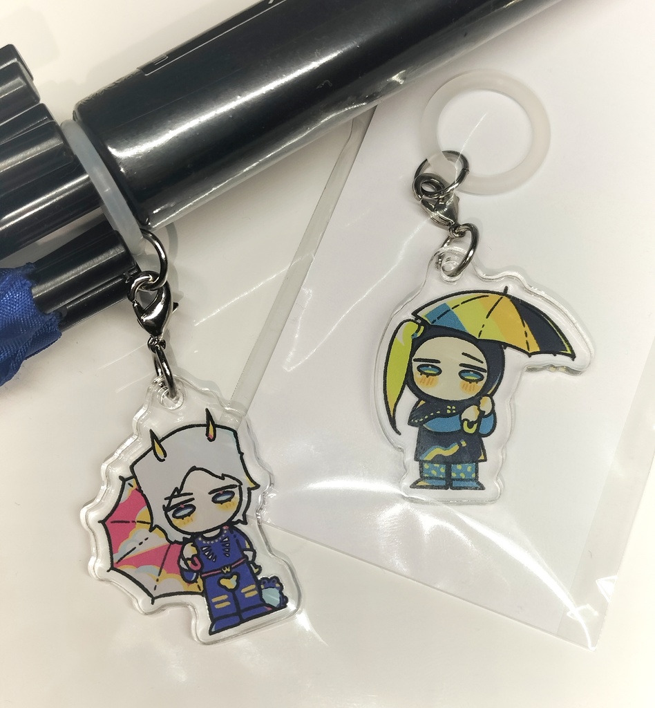 雨の日も一緒!めじるしチャーム