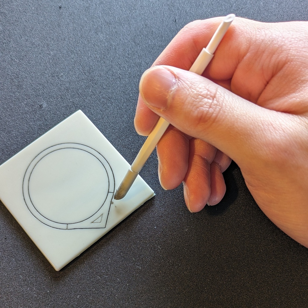 折れない!金属シャフトスミ入れ拭き取り棒(極細兼用)