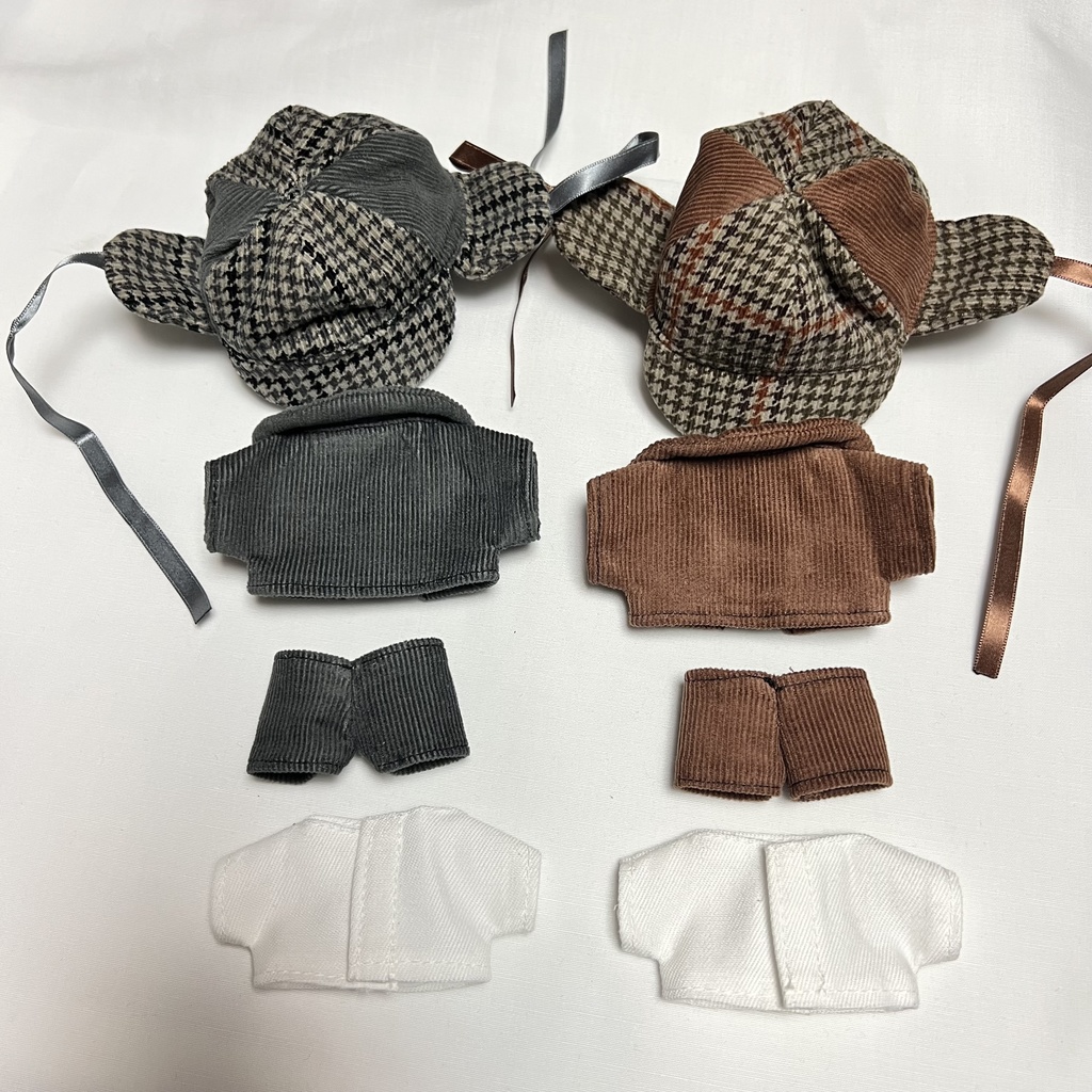 【10cmぬい】ホームズ帽 コーデセット 2種