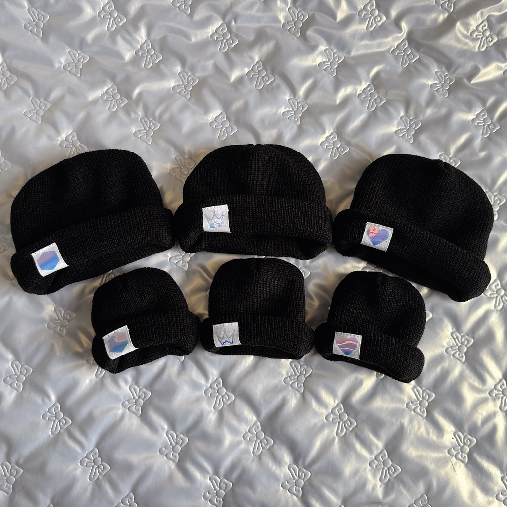 16cm 12.5cm サイズ ぬいぐるみ用 ぬい用 ニット帽