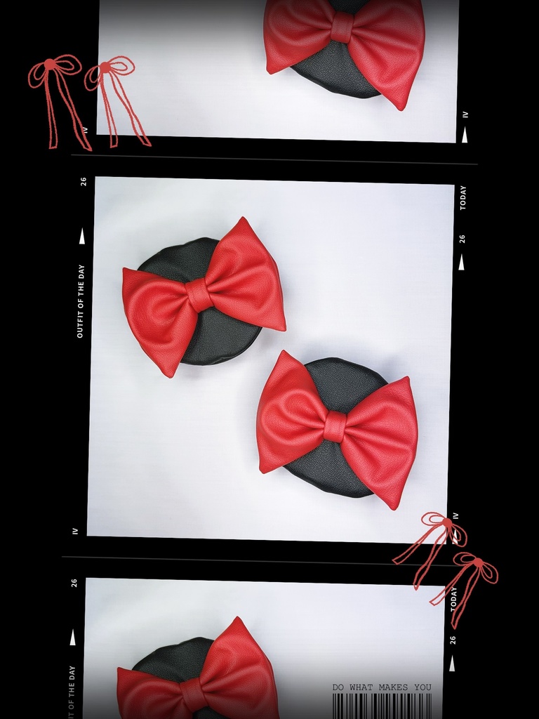 10cmぬいぐるみ用 リボン付き ベレー帽 帽子