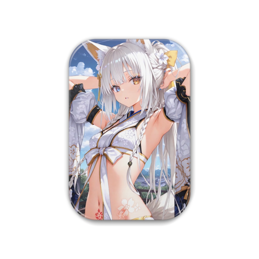白銀(しろがね) いろは 缶バッチ