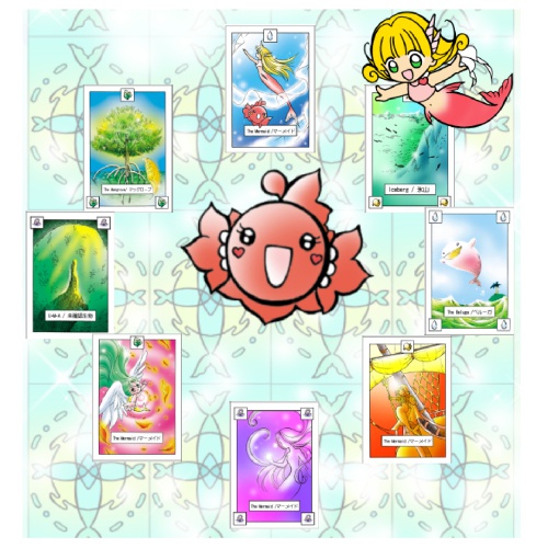 【PDF･jpg】ちょっとだけ☆マリンタロット＆ホワイトタロットデッキ【シロマメ】