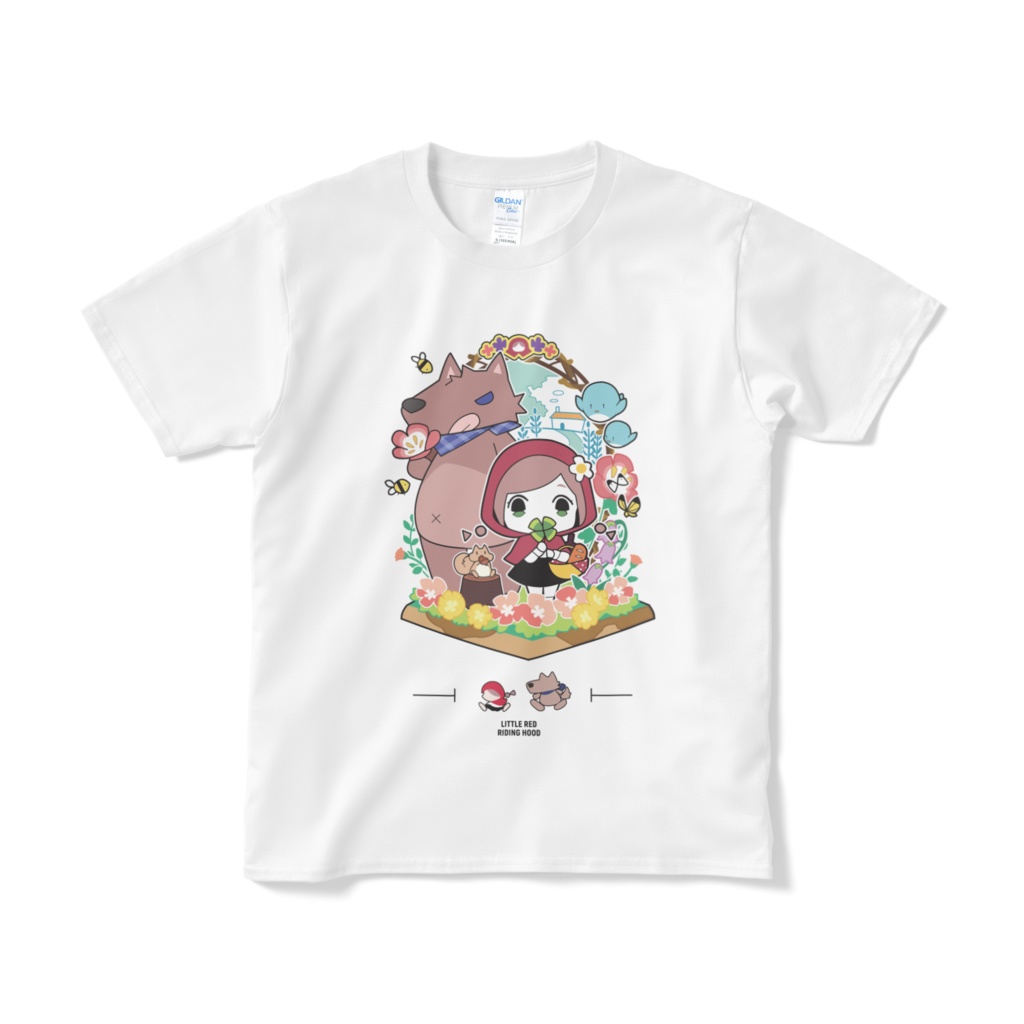 「赤ずきんちゃん」 Tシャツ(短納期)