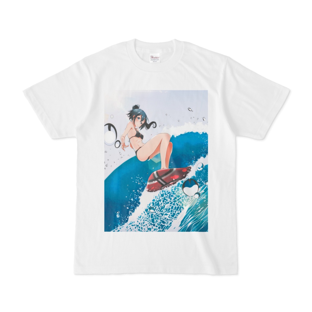 サーフィン女子 Tシャツ オリジナルファッション 雑貨店 ホットドッグ Booth