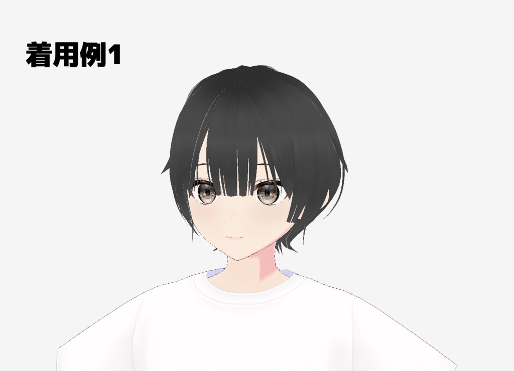 【Vroid 髪】ちょっと使いやすくなった髪テクスチャ +おまけのショートボブ