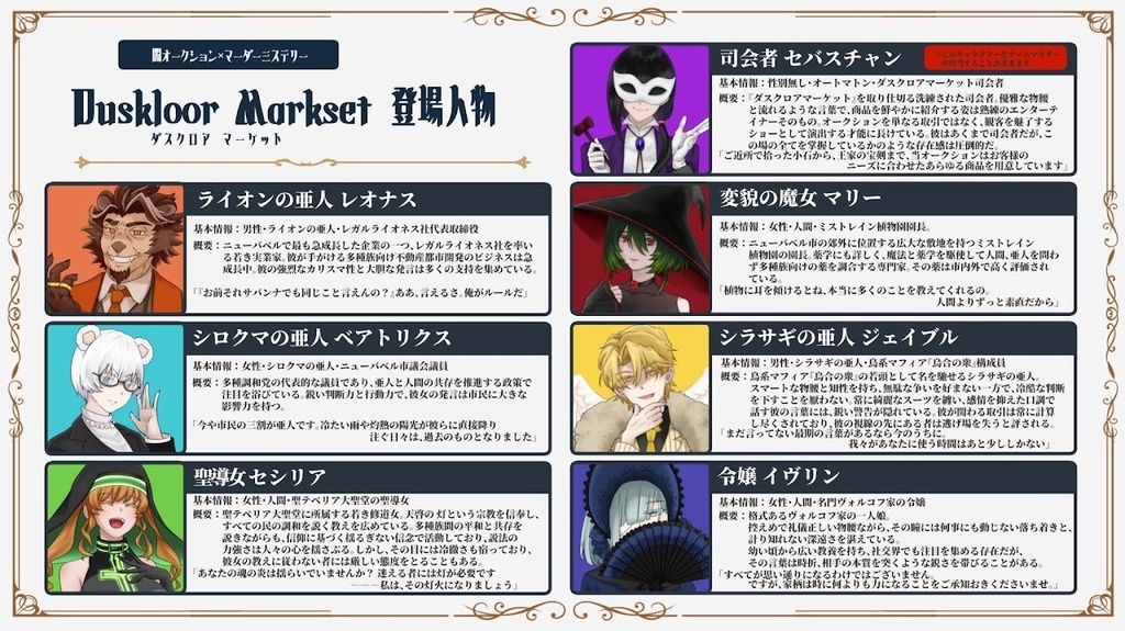 ダスクロアマーケット【7人用オフラインパッケージ版】