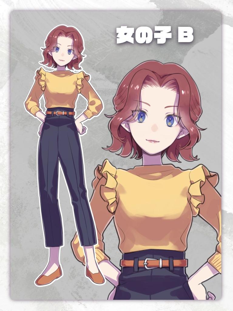 立ち絵素材 女の子ふたり