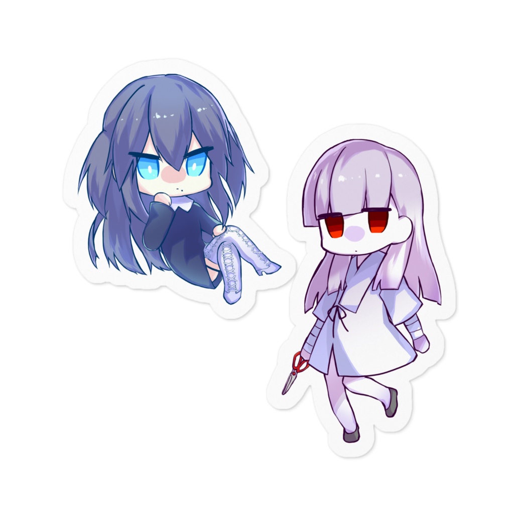 ディア様と千鶴ダブルステッカー