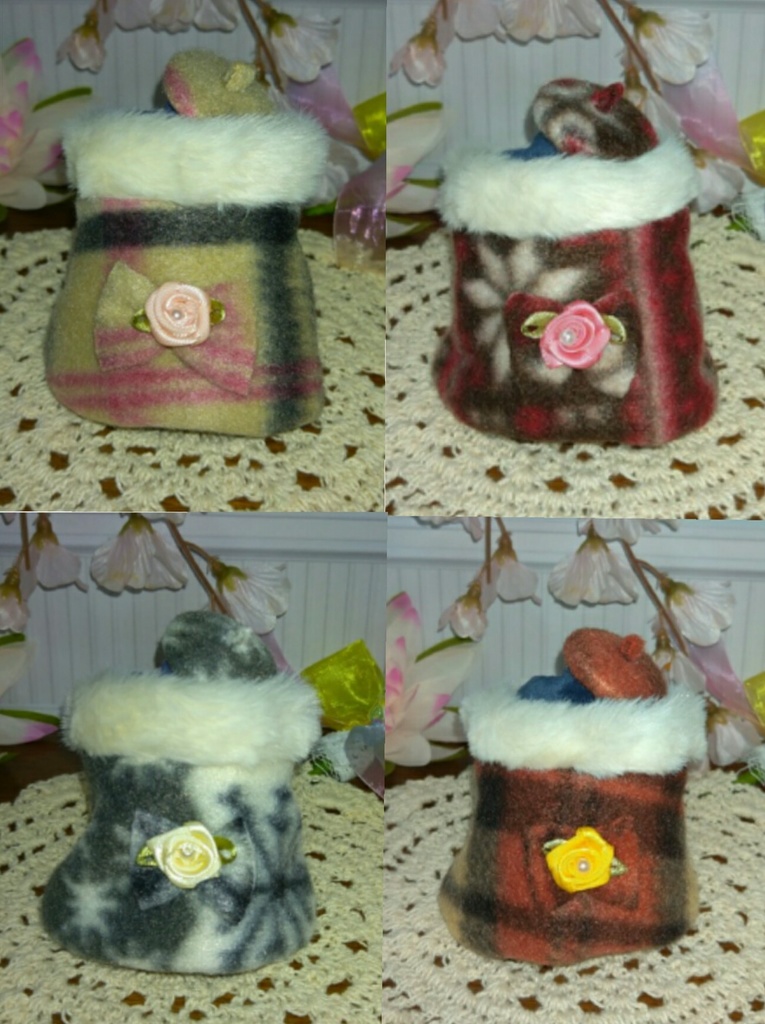 【再販】真冬のフリースコート(ベレー帽つき)~ちょっぴりセレブ気分~